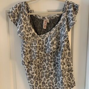 Dolan (Anthropologie) Blouse with Ruffle Detail